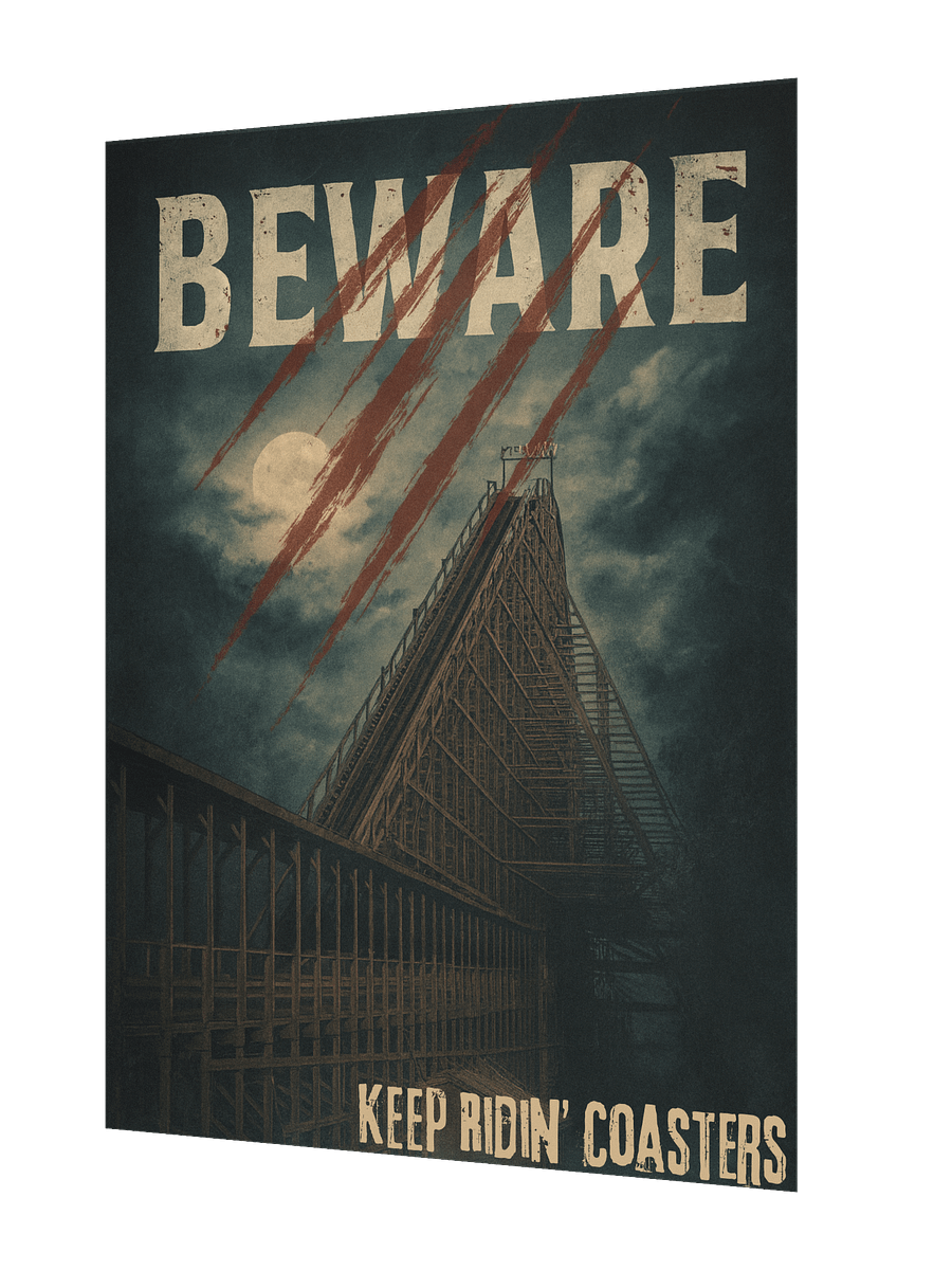 Beware of the Beast - Keep Ridin' Coasters 18x24 Inch Poster product image (2)