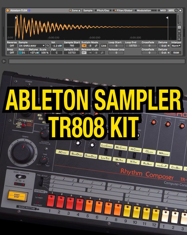 Ableton Sampler: TR808 Kit product image (1)