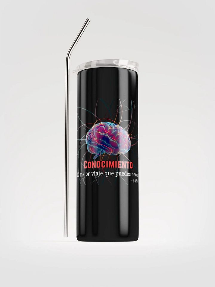 "Tumbler del Viaje del Conocimiento" Taza de Acero Inoxidable (Steel Tumbler)r product image (1)