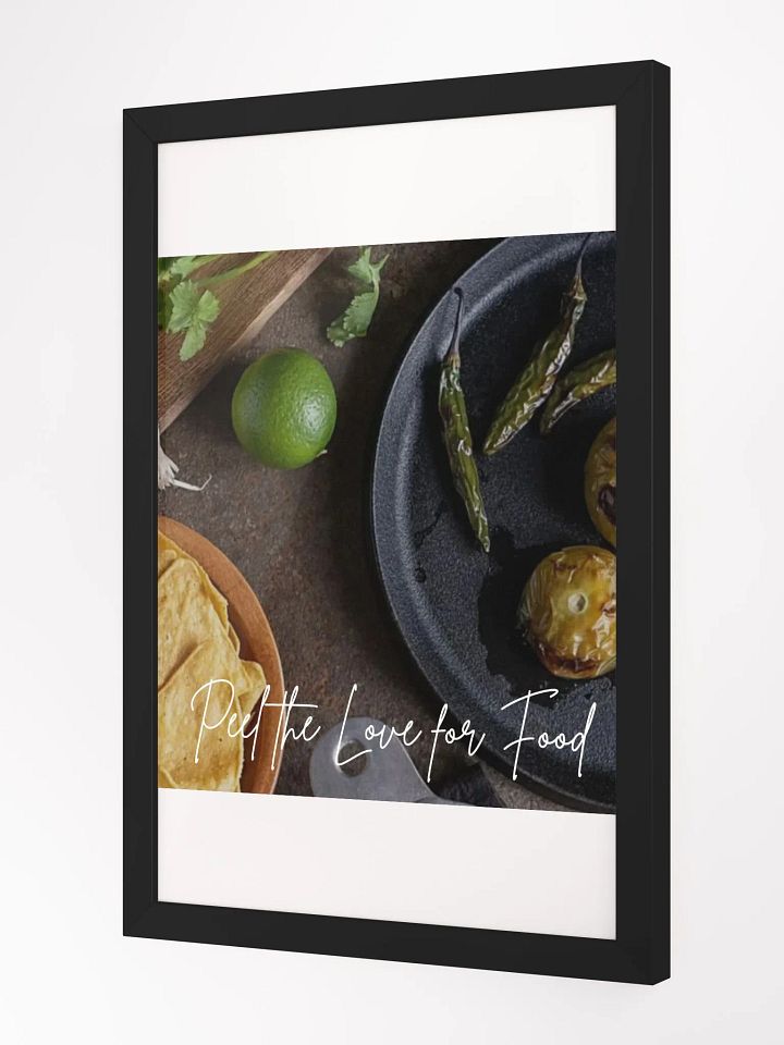 Wall Art Love for Food Framed High-Quality Matte Poster (in) product image (2)