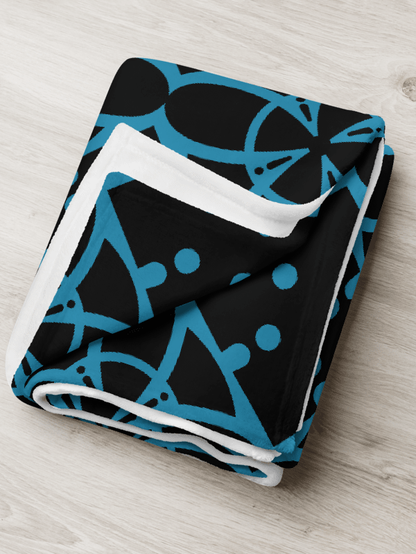 Turquoise Ethereal Echoes Throw Blanket product image (9)