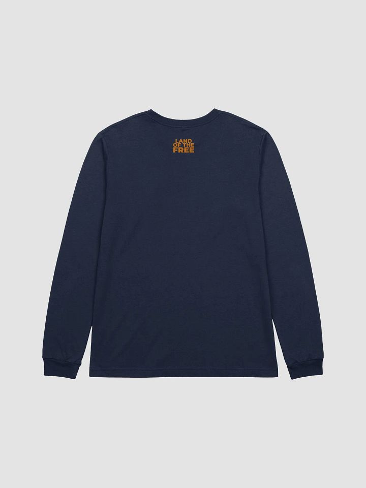 Orange American Flag Long Sleeve Tee product image (2)