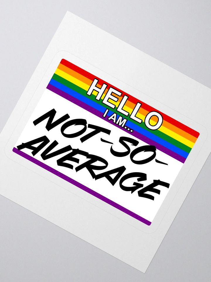 "Hello I Am" Pride Sticker product image (1)