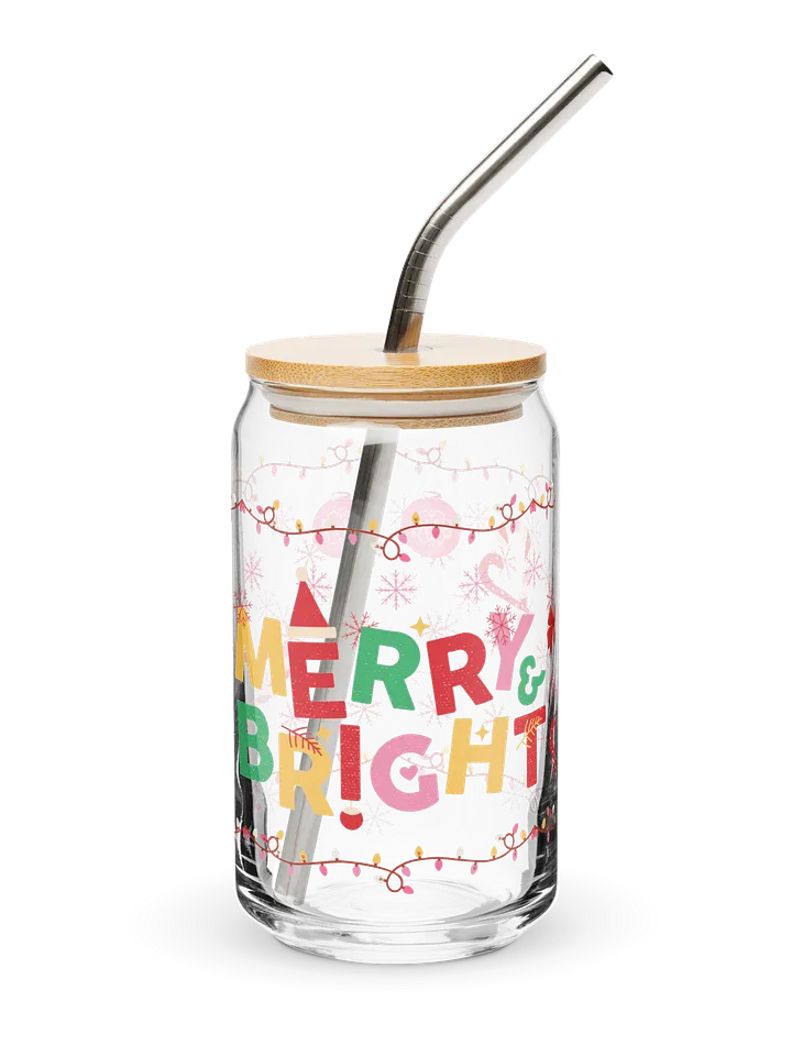 Merry & Bright Glass Tumbler product image (1)