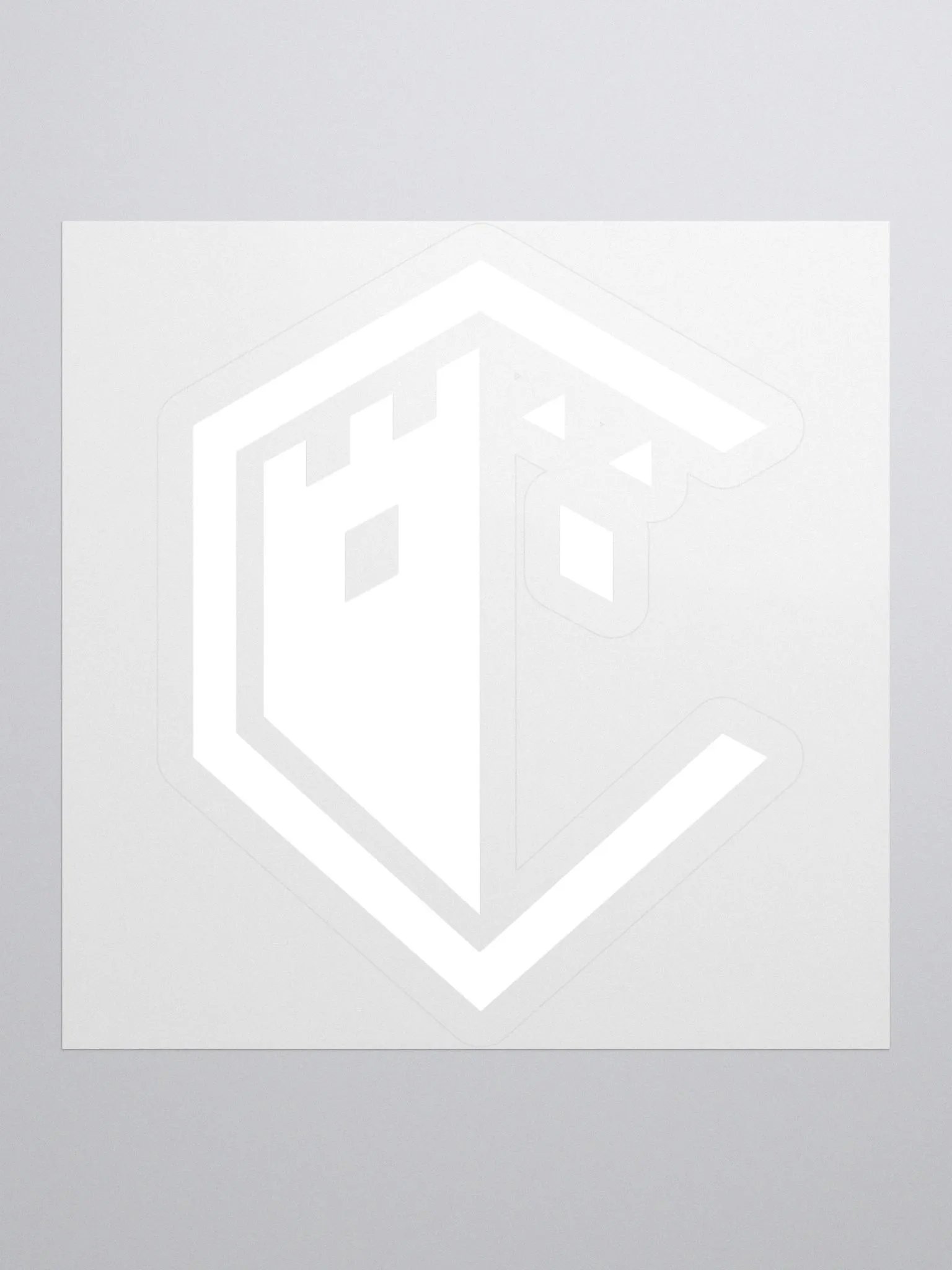 Castle Logo Sticker White product image (2)