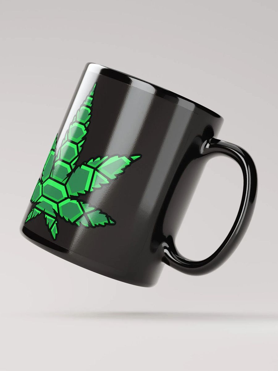 Leaf Black Glossy Mug product image (5)