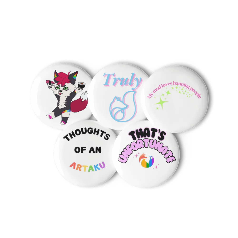 Rainbow Artaku Quote Button Pack product image (1)