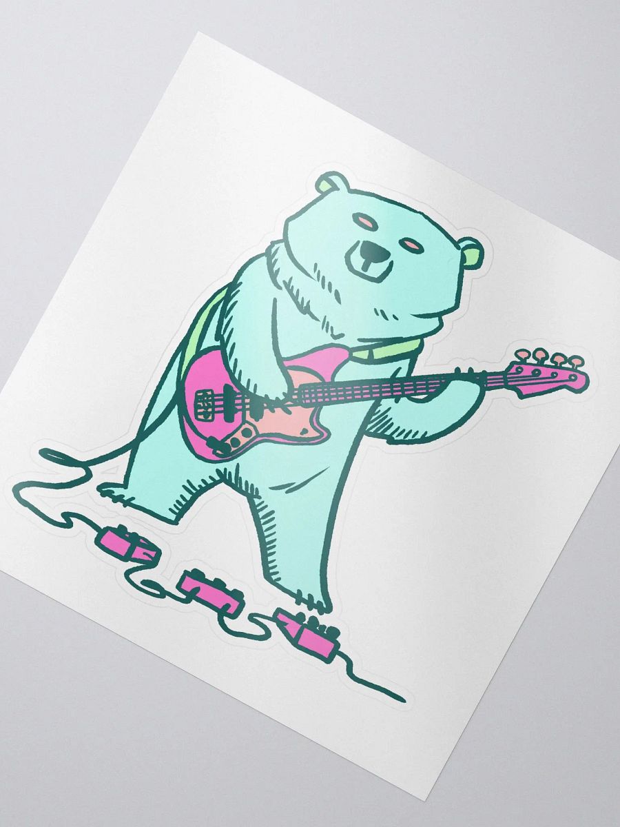 Bass Bear (neon) - sticker product image (2)