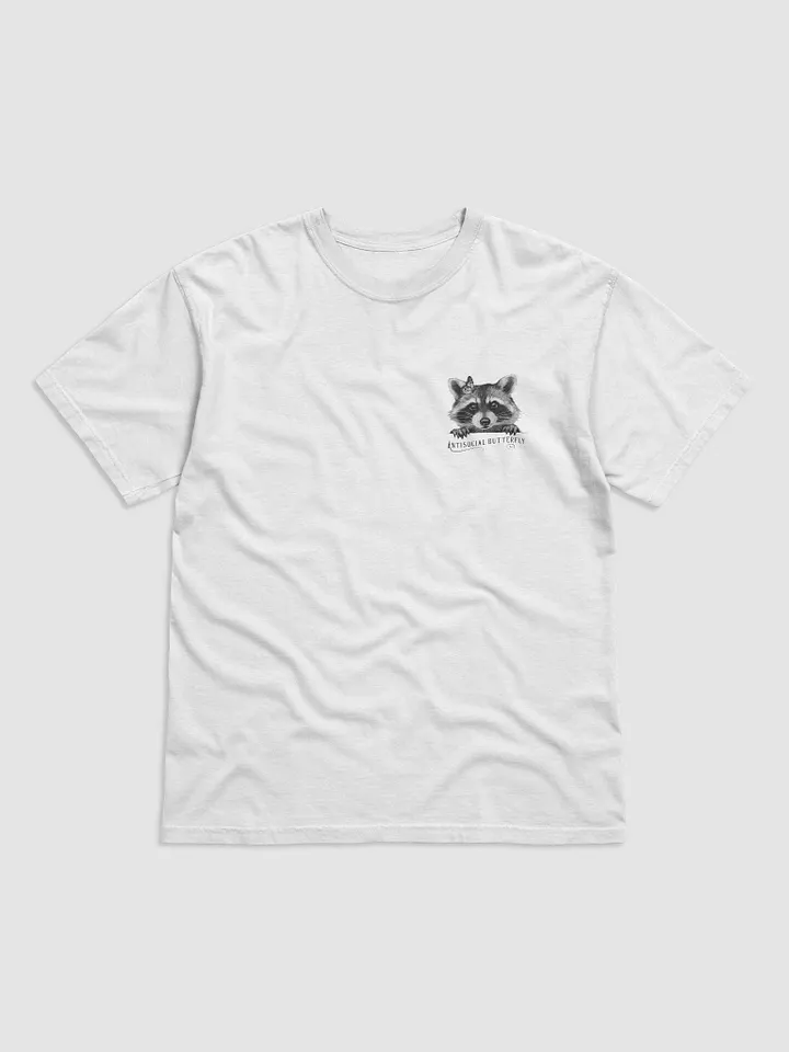 Raccoon Antisocial Butterfly T-Shirt product image (1)