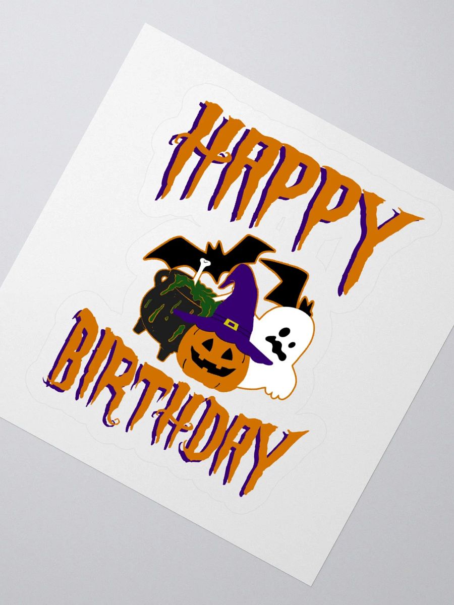Happy Birthday (Halloween) Sticker product image (2)