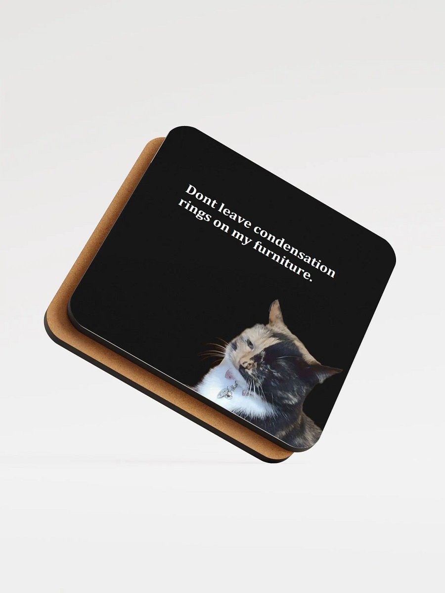 Threatening Lyra Glossed Cork Drink Coaster product image (6)