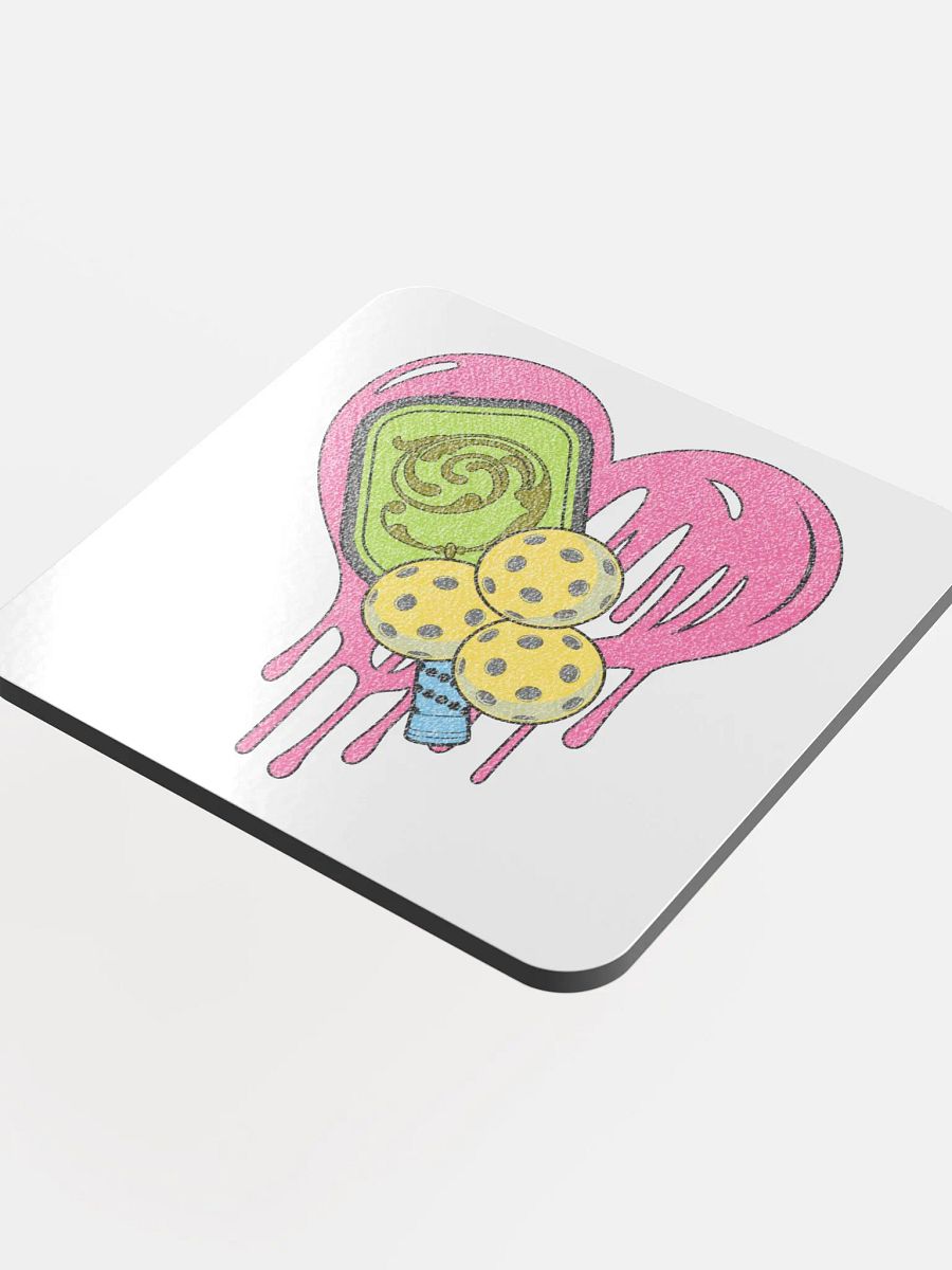 Heart Pickleball Melting Coaster Set product image (4)