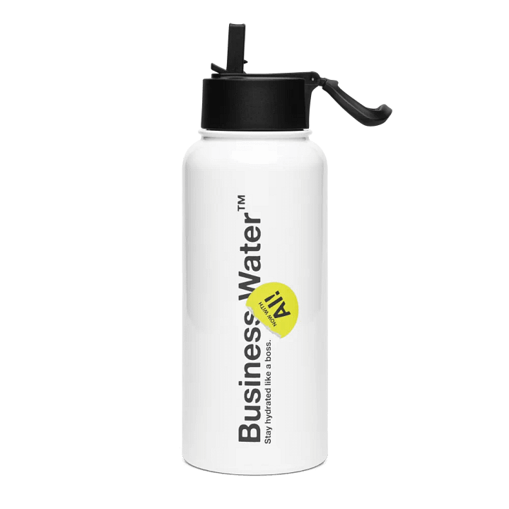 Business Water - Stainless Steel Water Bottle w/ Straw Lid product image (1)