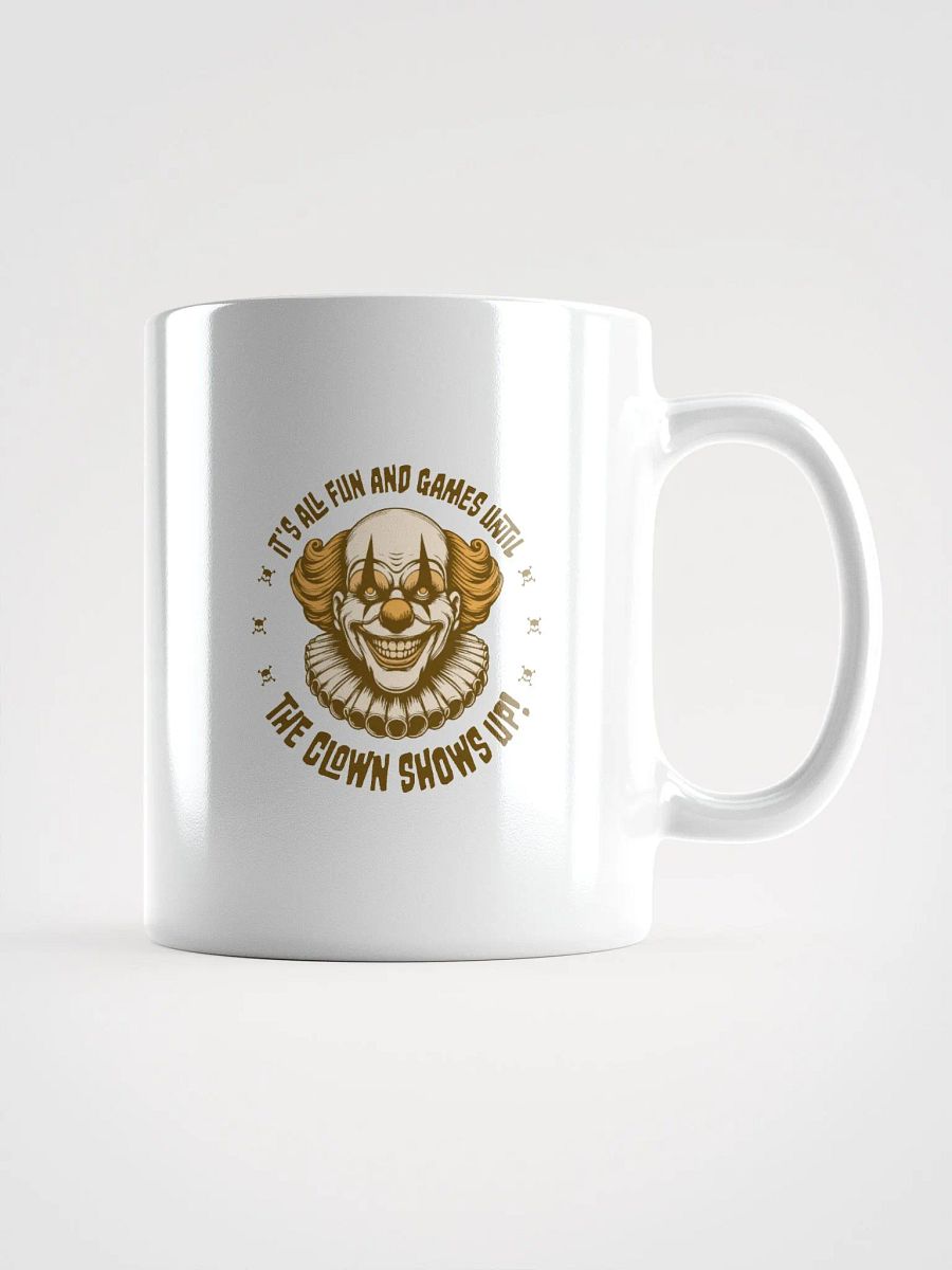 It's All Fun and Games Until the Clown Shows Up Retro Mug product image (1)