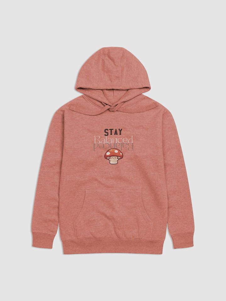 Smiling Mushroom Balance Hoodie, Stay Balanced Mental Health Hoodie, Shroomer Hoodie, Mushroom Hoodie product image (5)