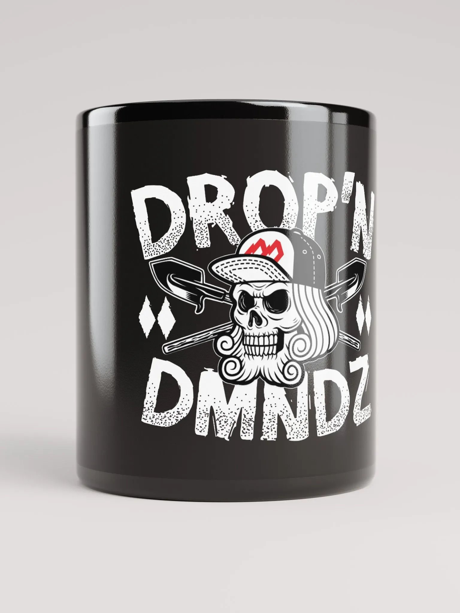 Mountain Skull Black Glossy Mug product image (1)