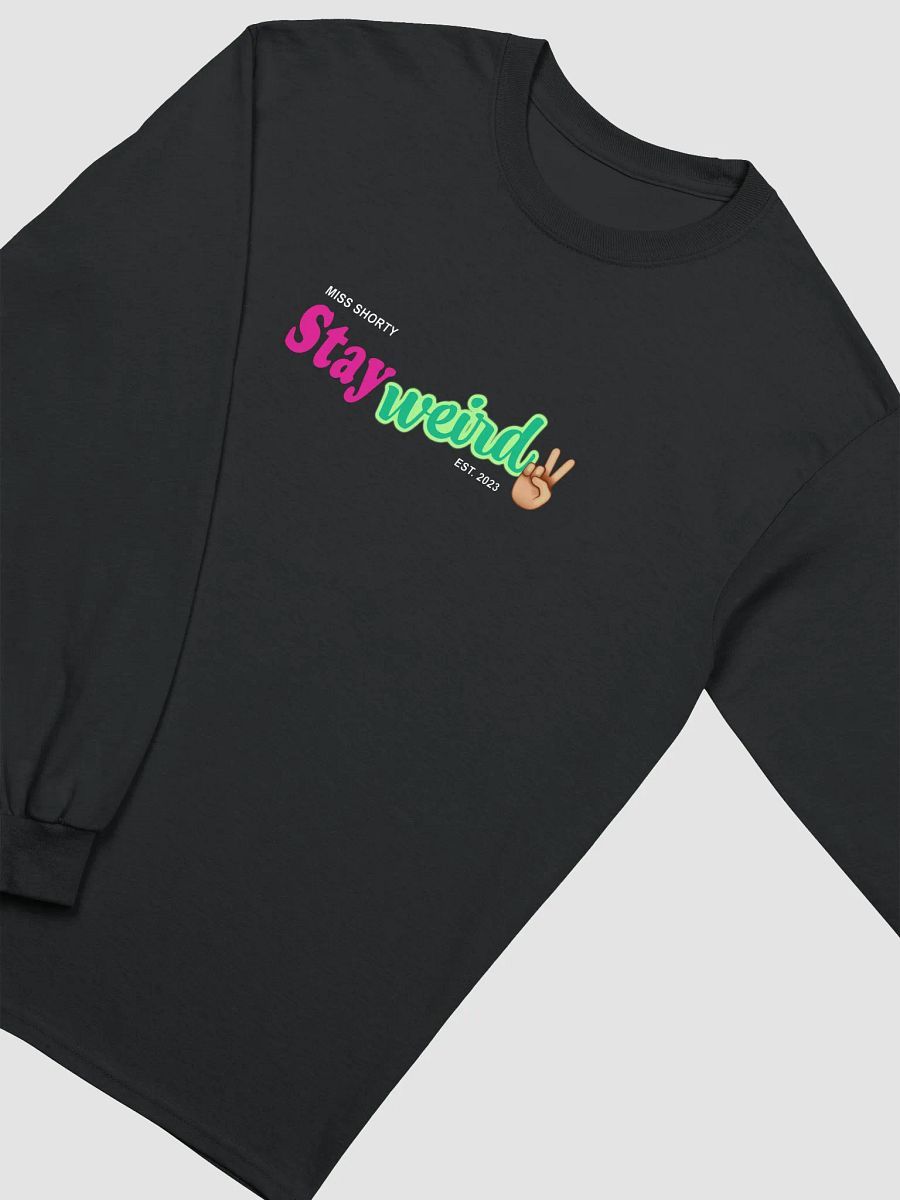 Stay Weird with a Peace Sign Dark Shirt -- Unisex, please check sizing chart product image (9)