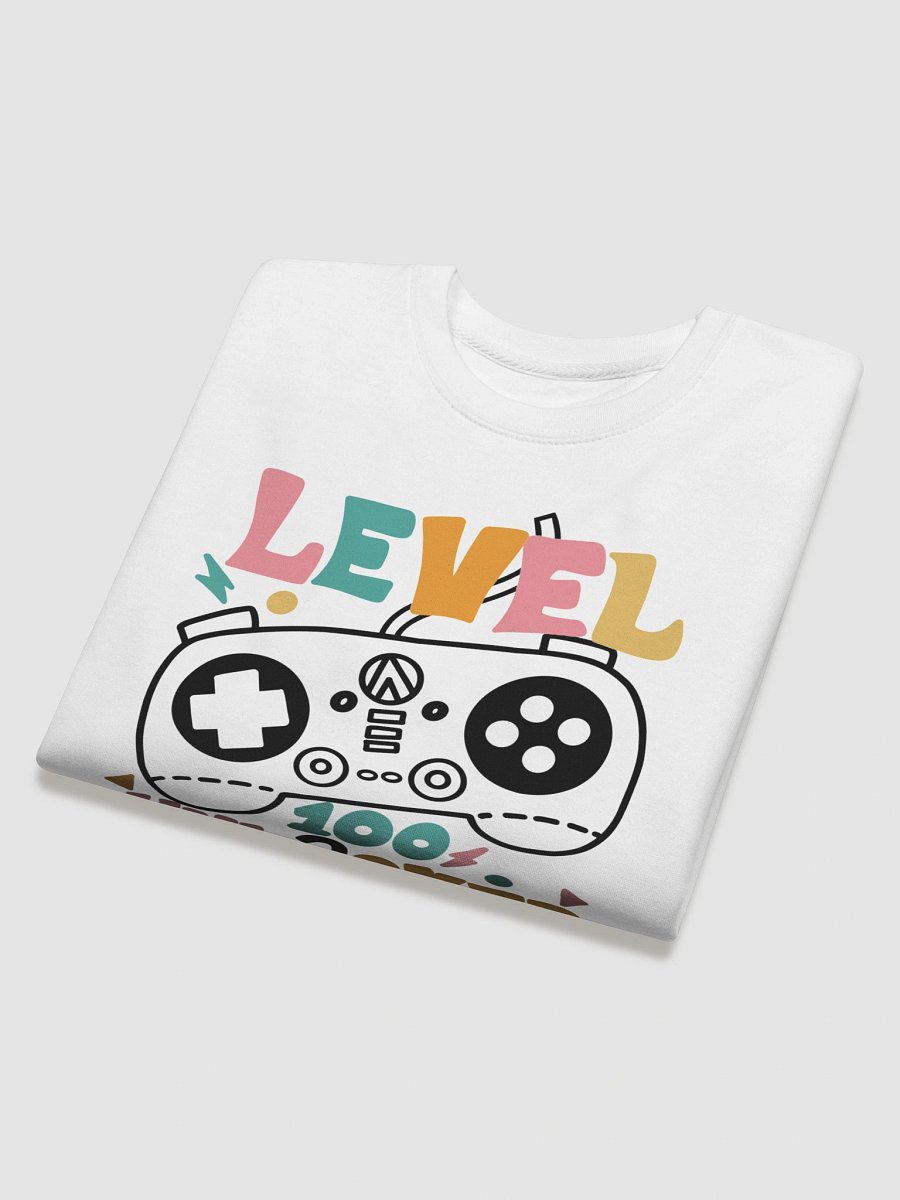 Level 100 Unlocked Gamer Crewneck Sweatshirt product image (8)