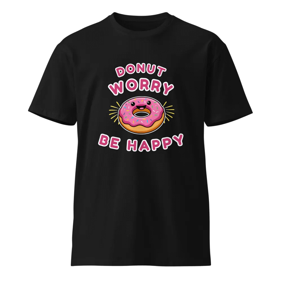 Happy Donut Cartoon T-Shirt product image (1)