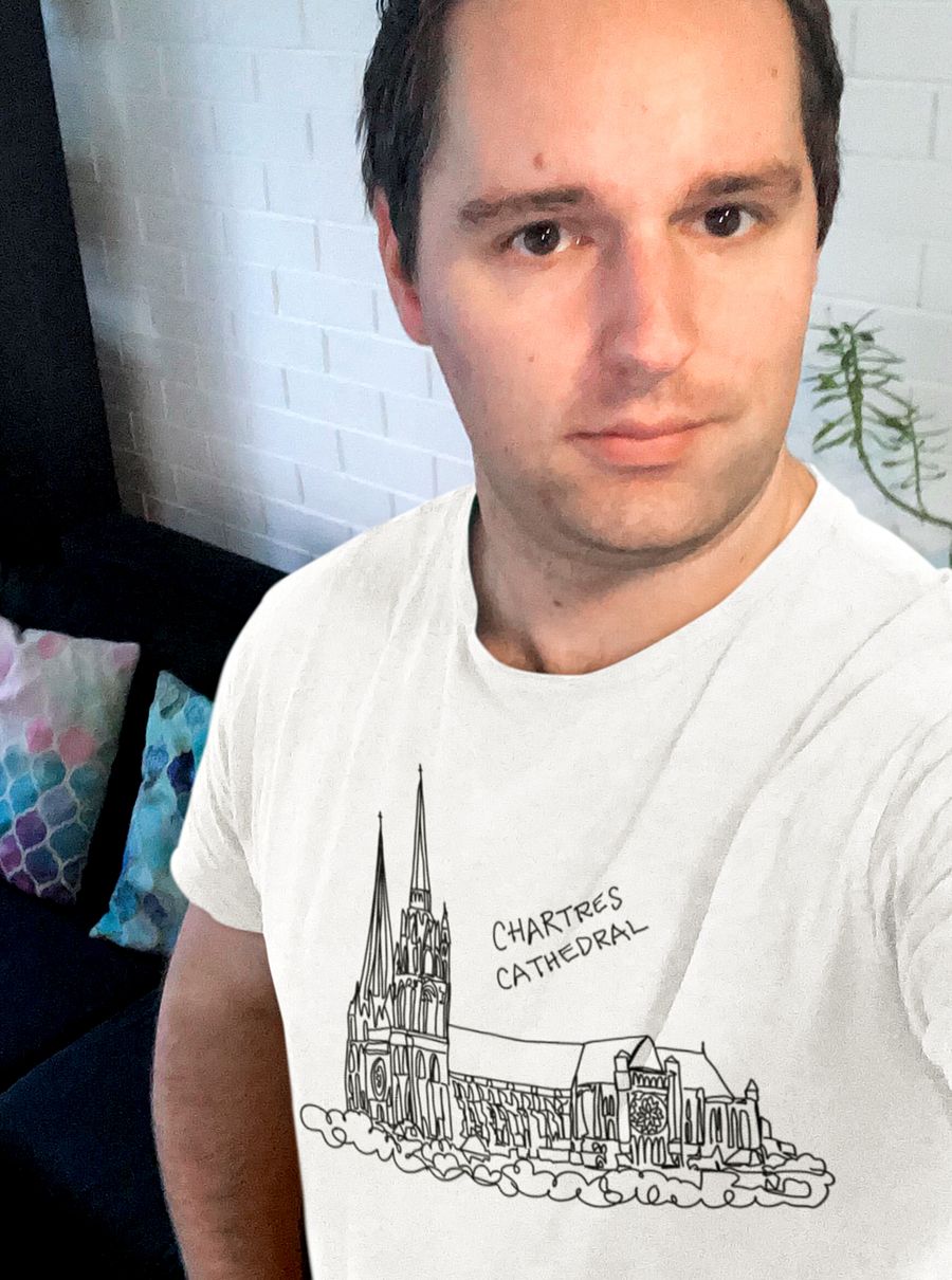 Chartres Cathedral Paris France Gothic Architecture Souvenir T-Shirt product image (3)