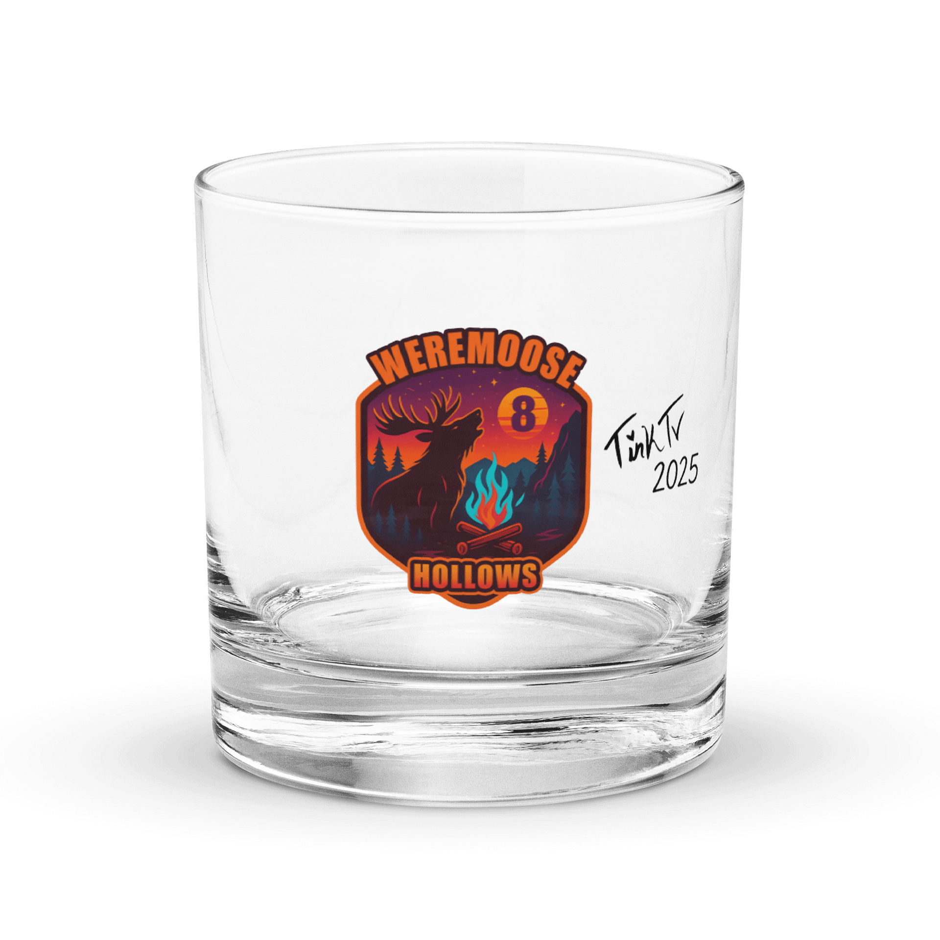 Limited Edition Weremoose Hollows 8 Year Anniversary Rocks Glass product image (1)