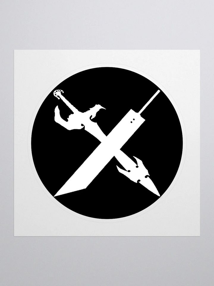 Luminaries of the Lifestream White on Black Logo Sticker product image (1)