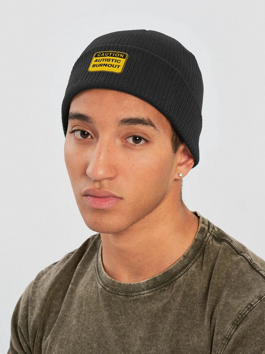 CAUTION: ASD BURNOUT organic ribbed beanie product image (10)