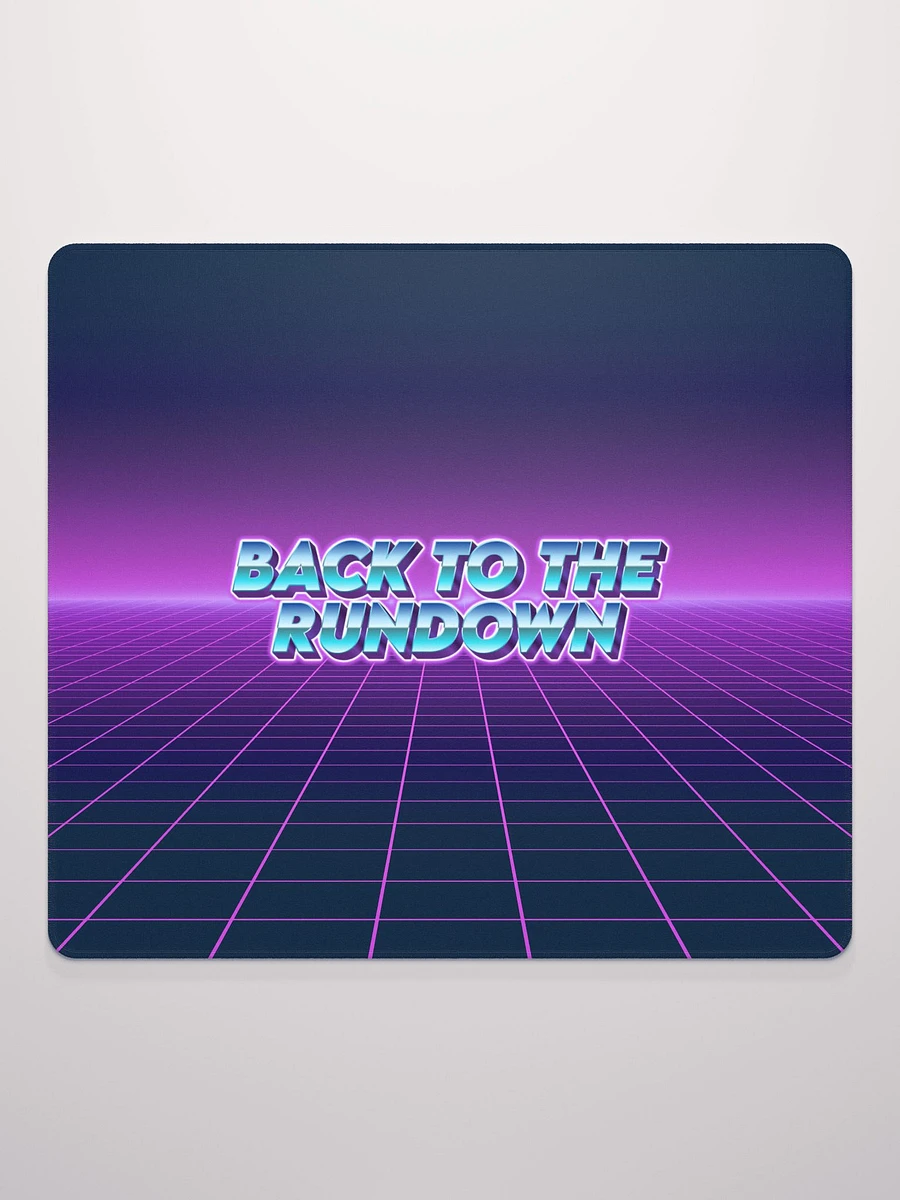 'Back To The Rundown' 80's Synth Grid Gaming Mousepad product image (2)