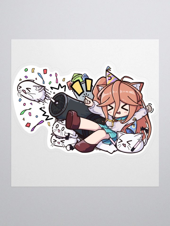 Shiro__Nya Confetti Cannon Sticker product image (3)