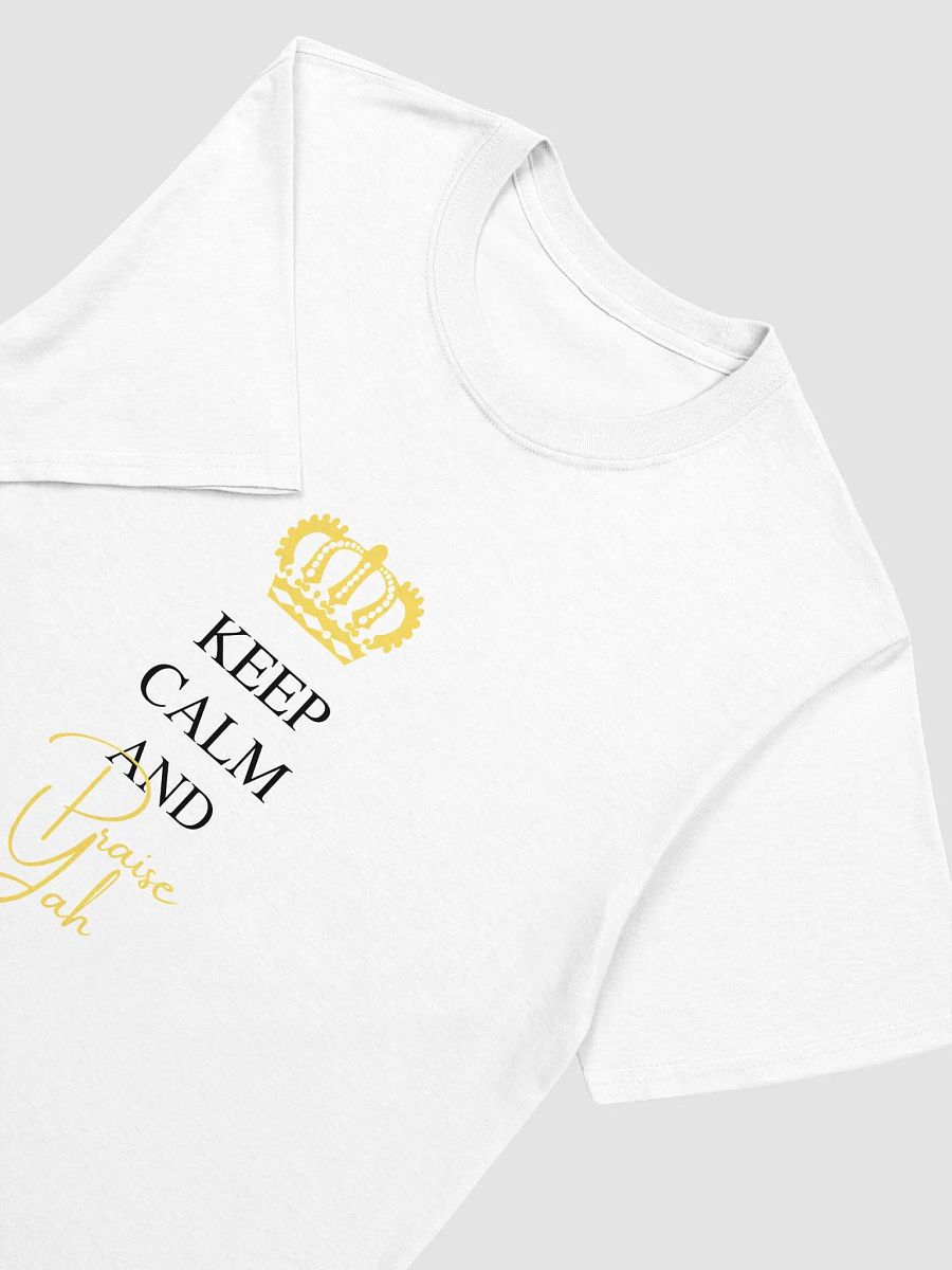 Keep Calm And Praise Yah | Blck Ltrs | T-Shirt Male product image (3)