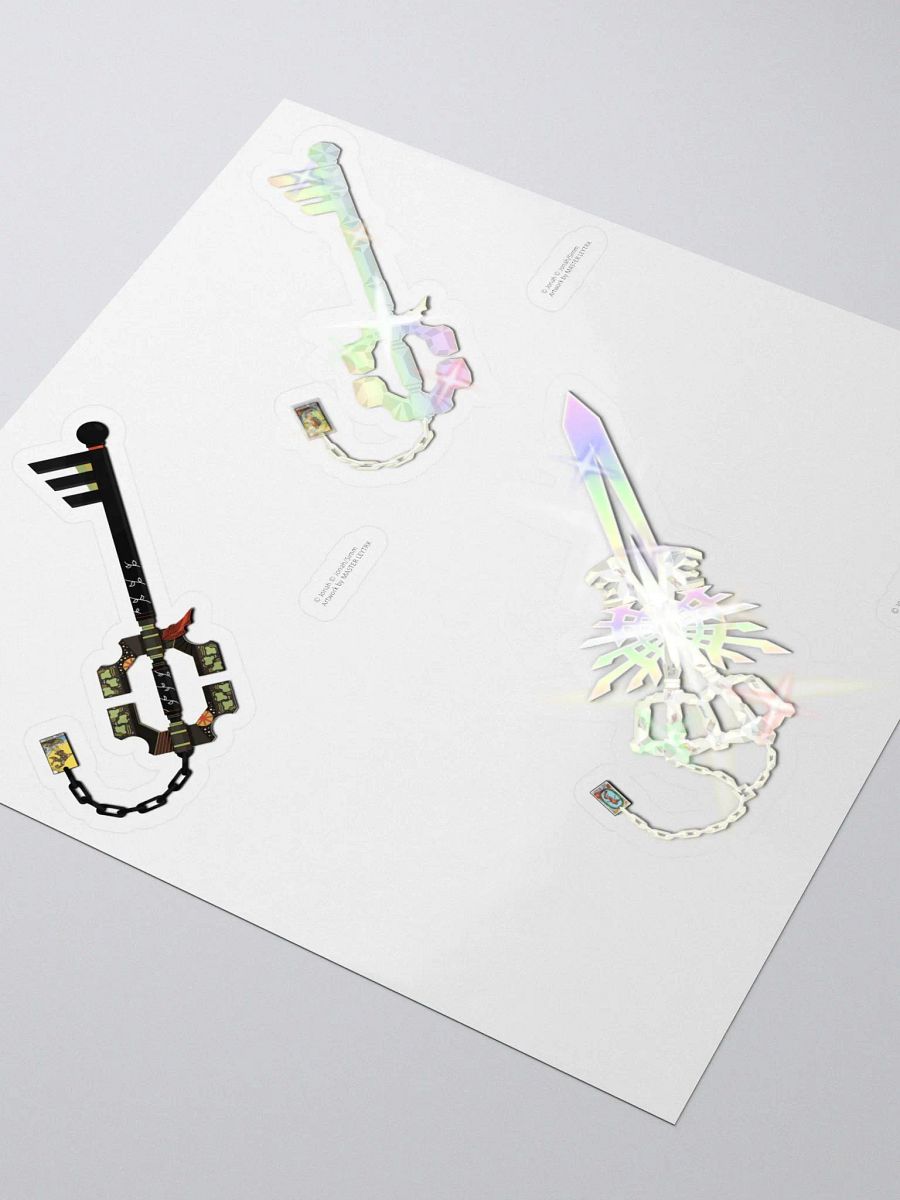 The Fool & The World Keyblade Sticker Sheet product image (3)