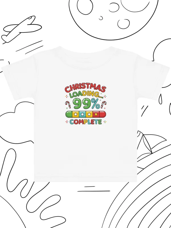 Christmas loading 99% complete Baby Jersey T-Shirt product image (3)