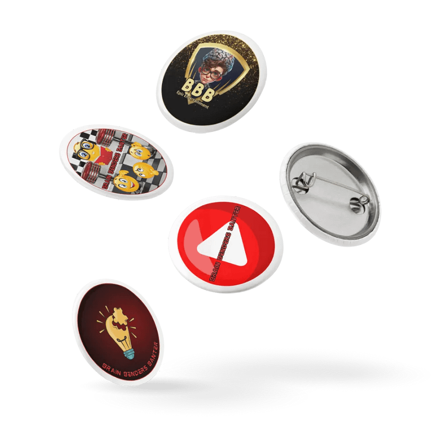 5 Brain Benders Banter Pin Set product image (14)