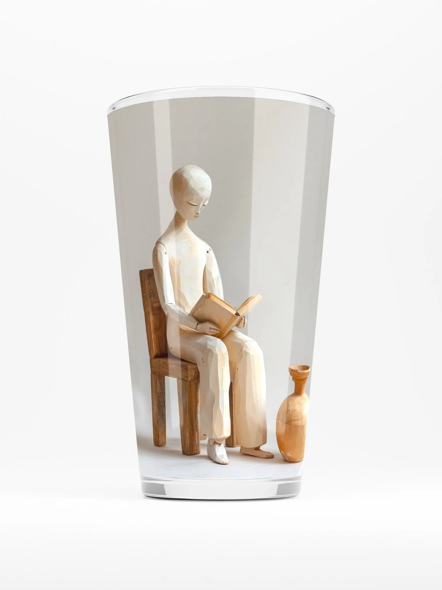 Shaker Pint Glass by Allcolor-We are all wooden people 001 product image (1)