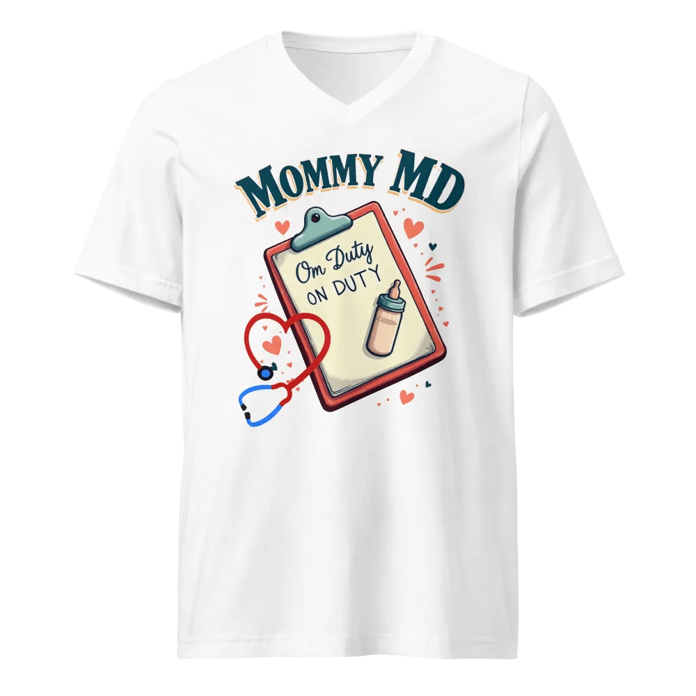 Mommy MD On Duty V-Neck Tee product image (5)