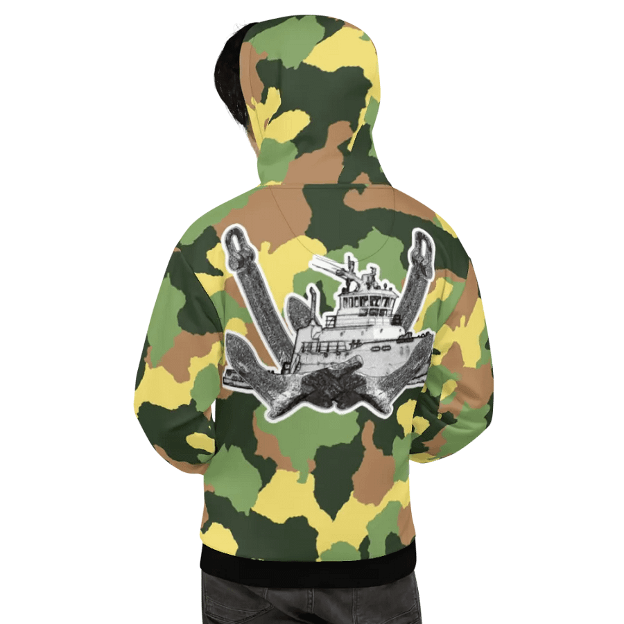 1 Green Camouflage Twin Anchor Titan tug Hoodie product image (8)