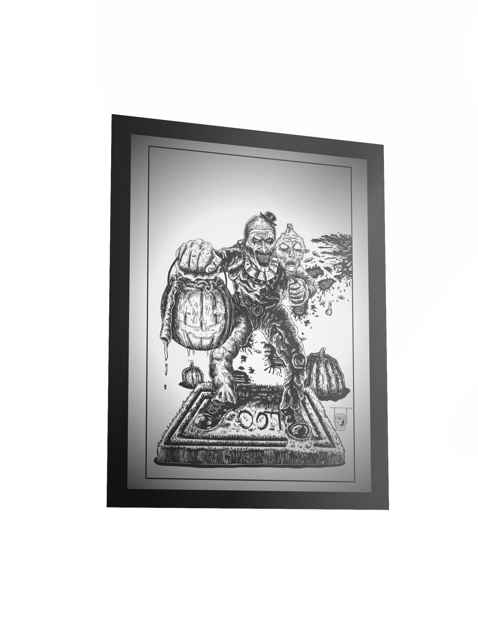 Trick or Treat with Art the Clown- Poster Print (Clean Version) product image (4)