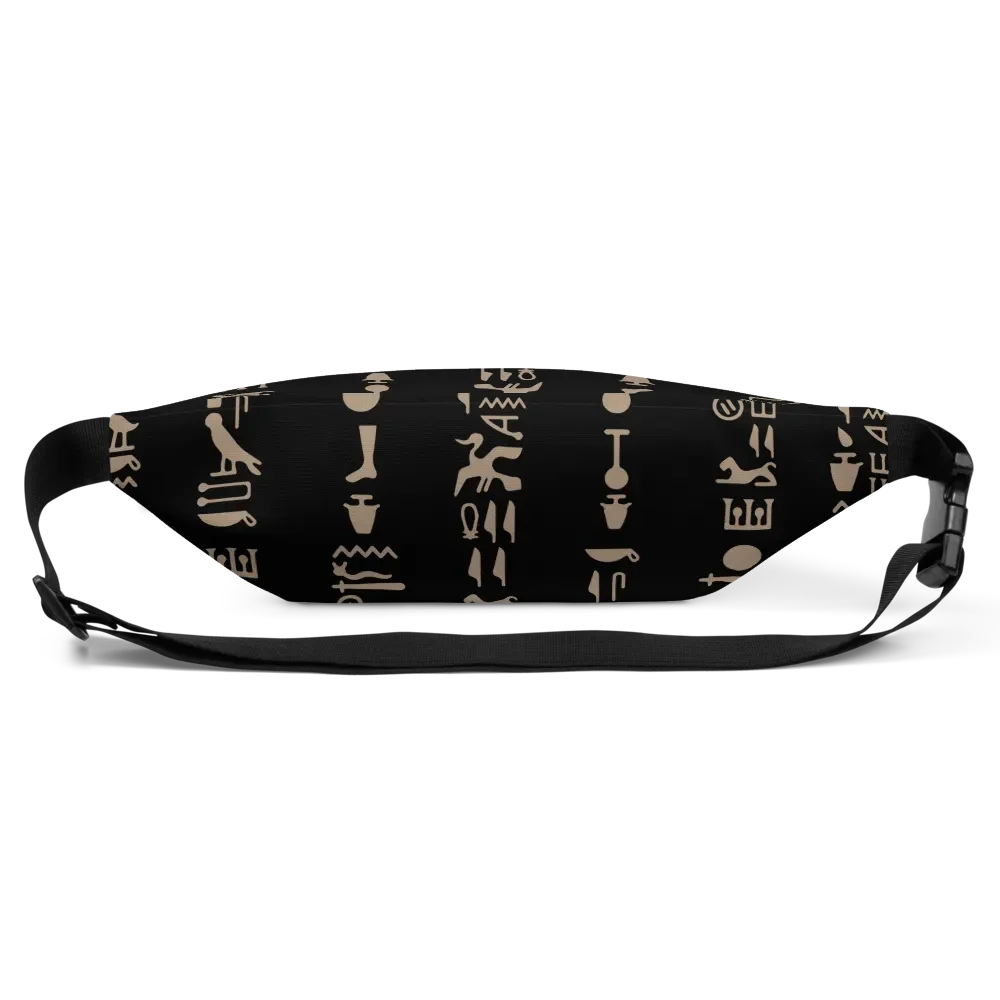 Isis Black Hieroglyphs Bag Fanny Pack product image (3)