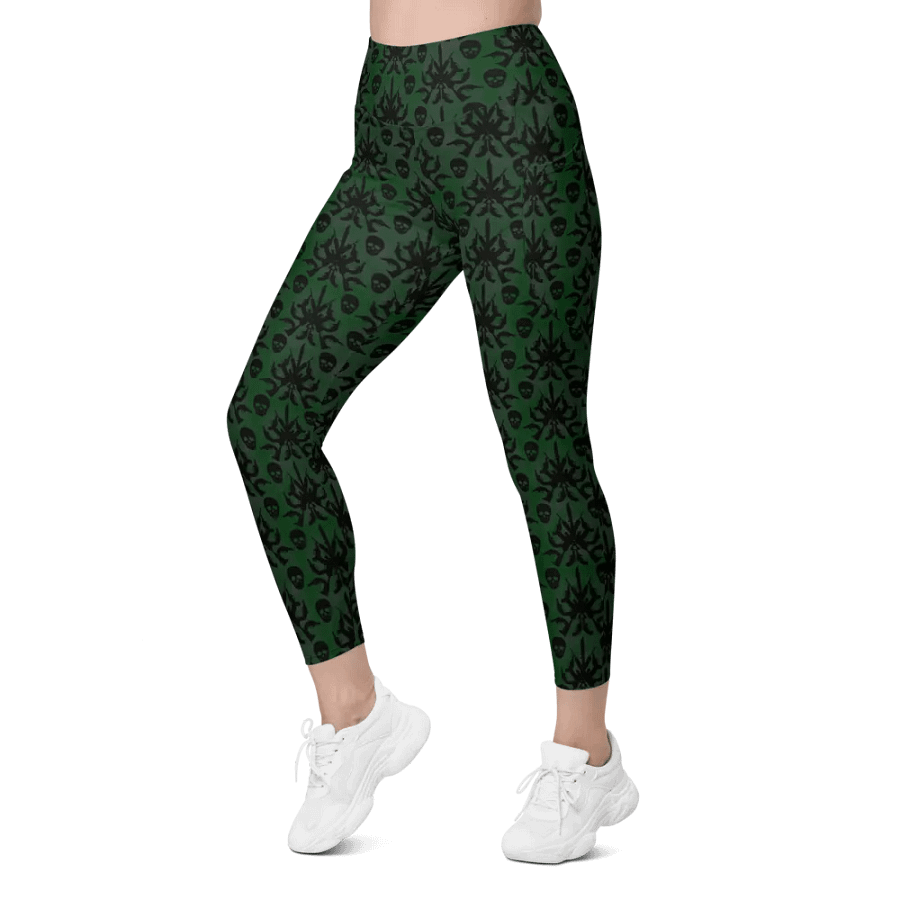 Gothic 2A High Waist Pocket Leggings - Green product image (5)