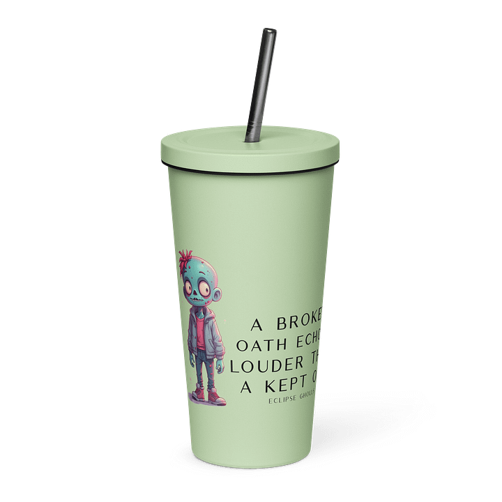 Dresden Mire Insulated Tumbler with a Straw - Light product image (1)