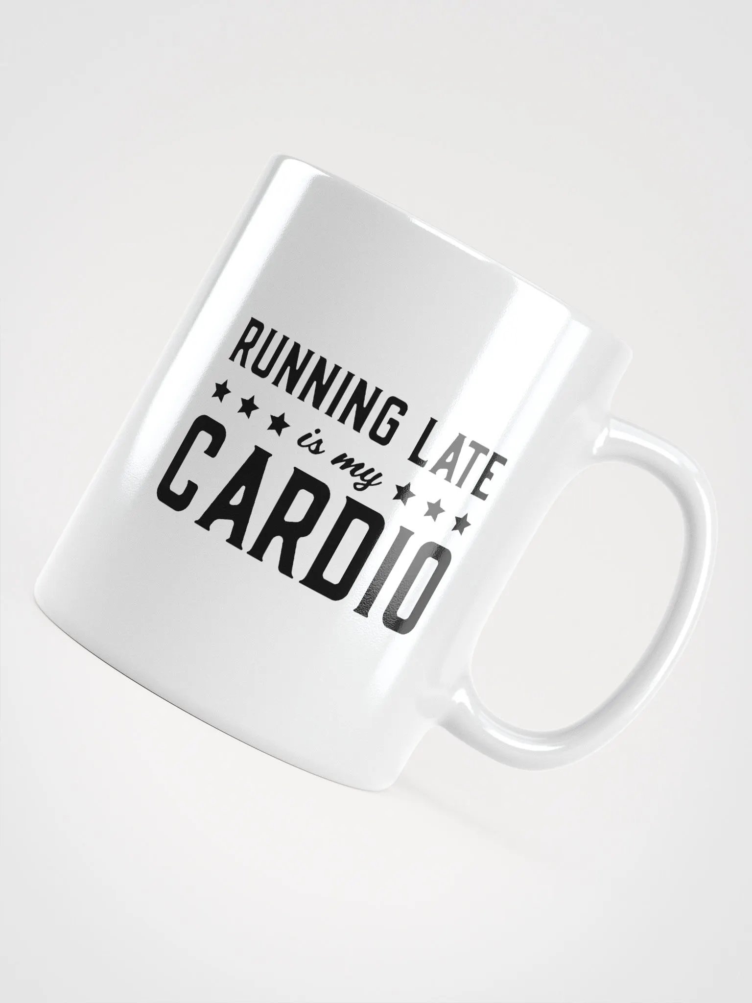 Running Late is My Cardio Funny Retro Student Mug product image (4)