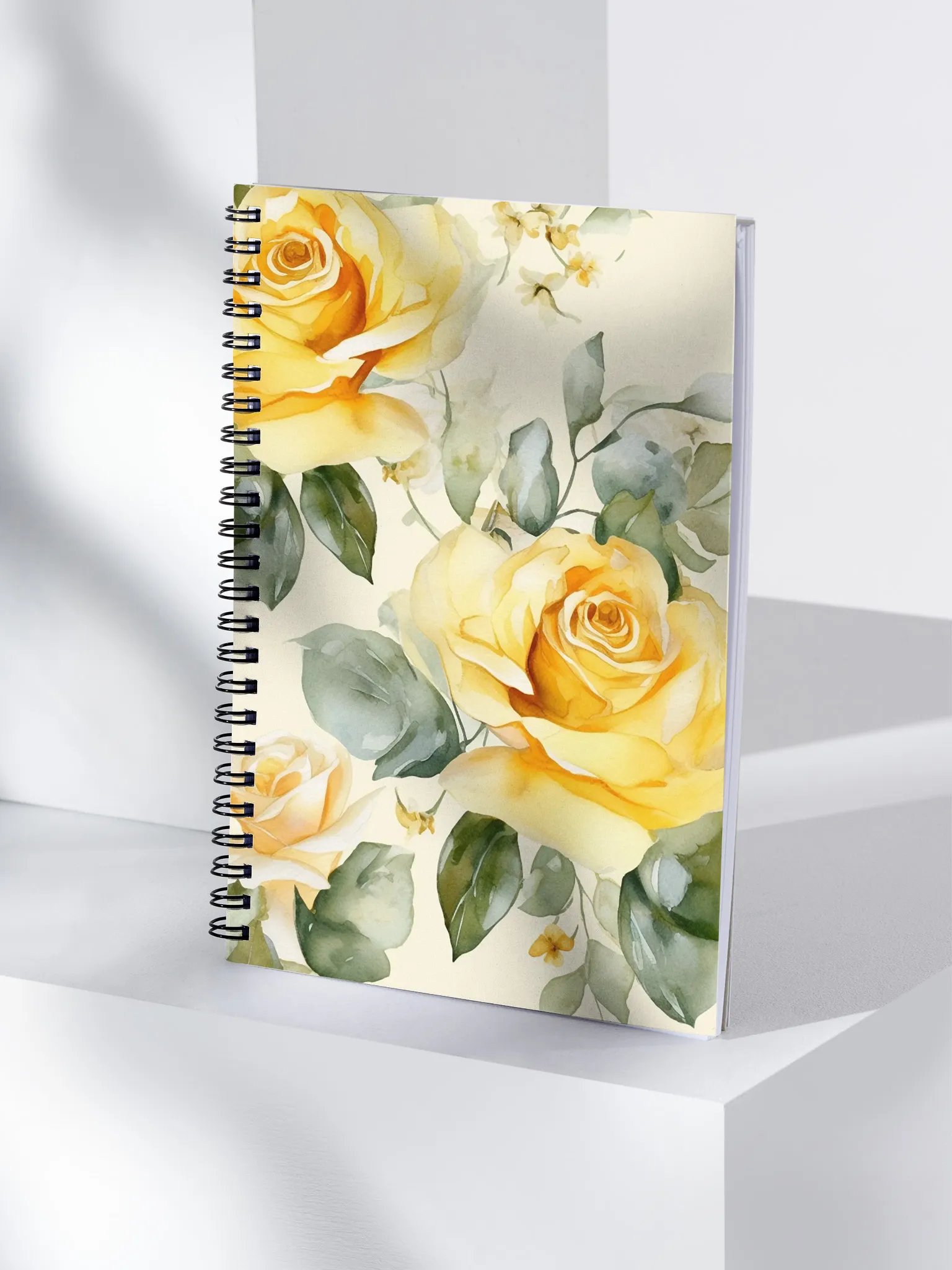 Golden Rose Garden Spiral Notebook product image (4)