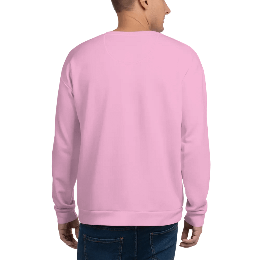 Plain Light Carnation Pink True Summer Unisex Recycled Polyester Heavyweight Premium Sweatshirt by Treasure Pie product image (7)