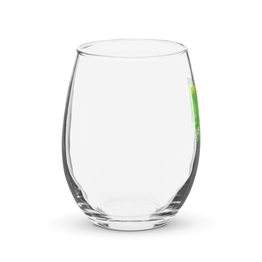 Vibrant Green and Yellow Stemless Wine Glass product image (4)