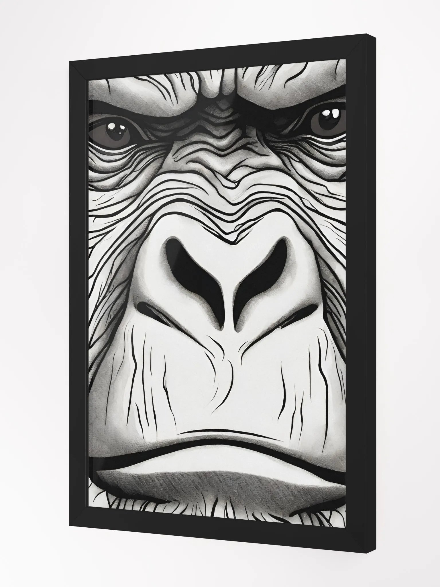 A powerful and striking portrait of a gorilla. product image (2)
