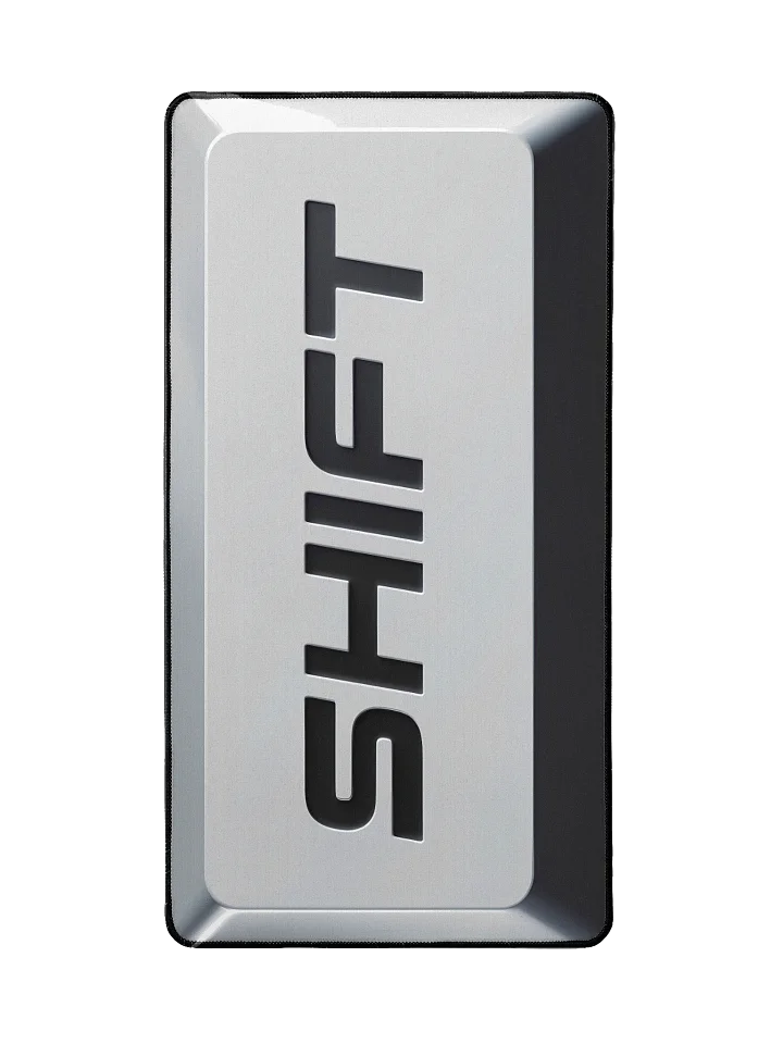 White Shift Key Mousepad product image (2)