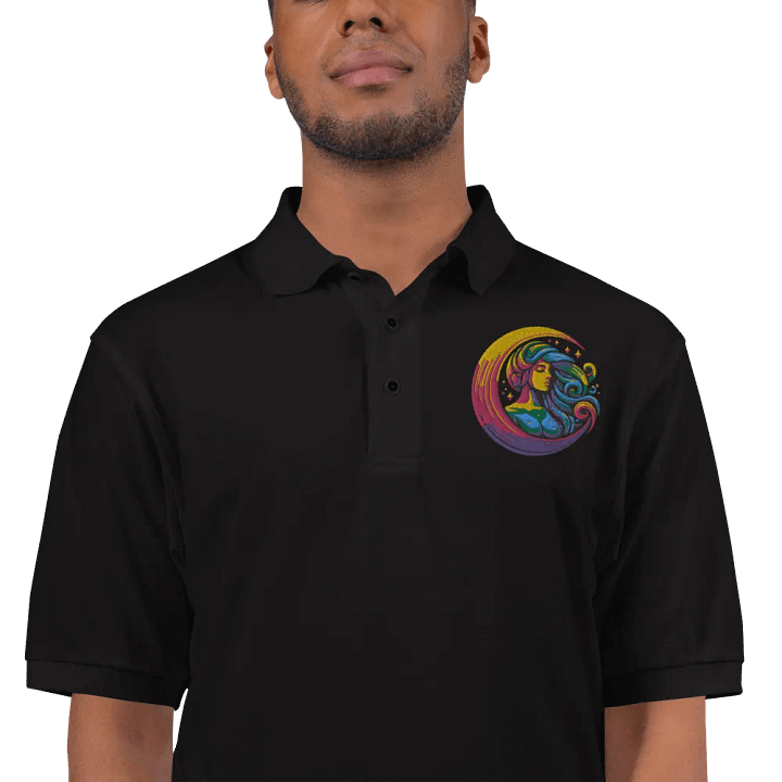 Celestial Crescent Moon Men's Polo product image (1)