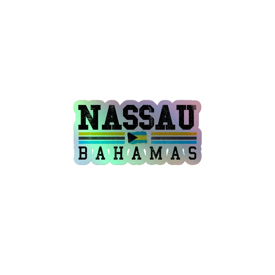 Nassau Bahamas Sticker Holographic : Bahamas Flag product image (2)