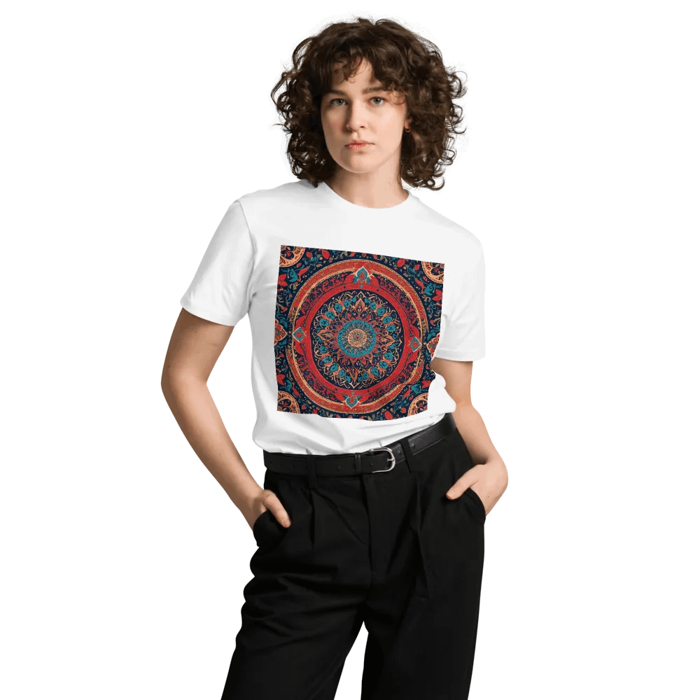T-Shirt with Persian Carpet Design Mix of Beautiful Colors product image (8)