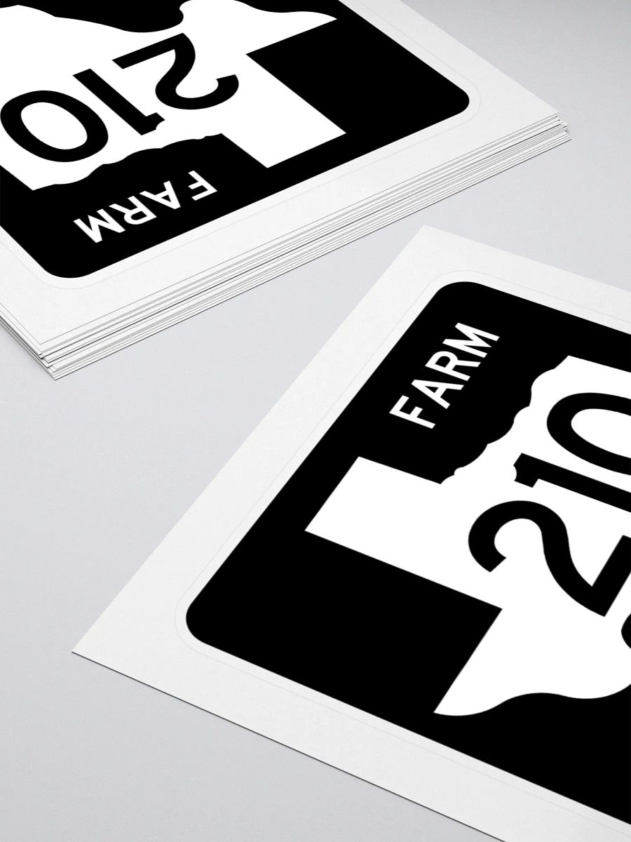 Texas Farm Road Sign FM 210 Sticker product image (4)